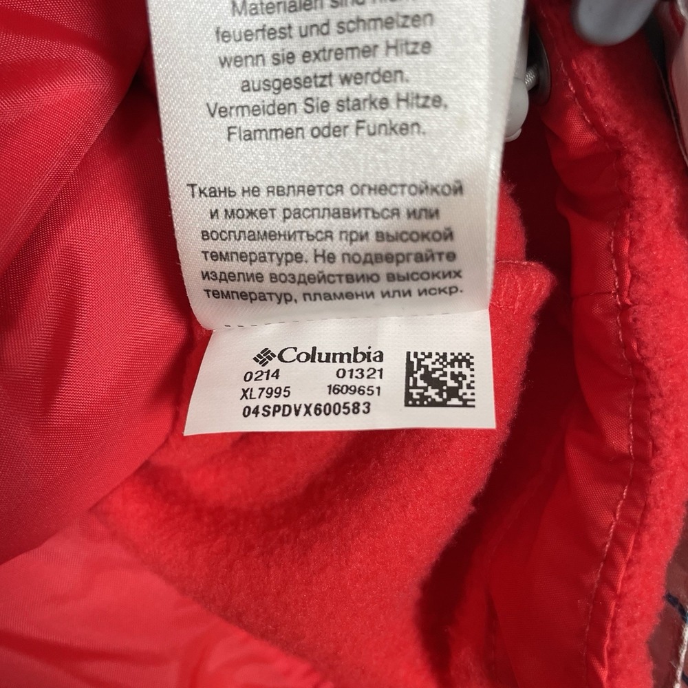 Columbia Sportswear Company Jacket Large White and Red Fleece Lined women - Picture 5 of 7